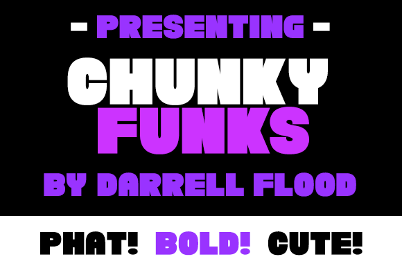 Chunky Funks: A Bold Slab Serif Font for Designers