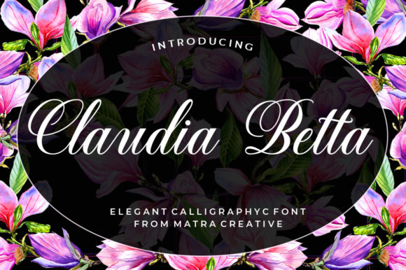 Claudia Betta: A Script Handwritten Font for Elegant Craft Projects