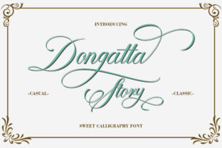 Dongatta Story: A Script Font for Elegant Editorial Design