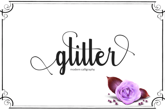 Glitter Script Font for Creative Crafters and Designers