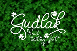 Gudlak: A Script Handwritten Font for Creative Crafters and Printables