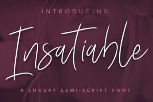 Insatiable Script: A Versatile Font for Editorial Design and Branding