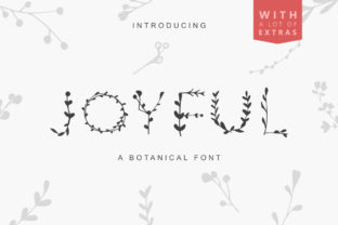 Joyful: A Botanical-Inspired Decorative Font for Creative Designers