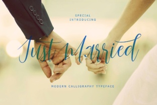 Just Married Script: A Timeless Choice for Elegant Branding