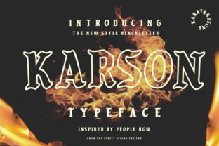 Karson: A Blackletter Font for Editorial Depth and Design Versatility
