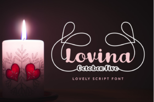 Lovina October Five: A Script Font That Elevates Handmade Creations