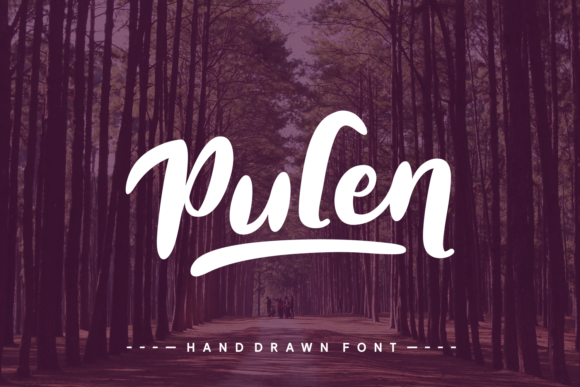 Pulen: A Script Handwritten Font for Editorial Design and Branding