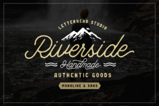 Riverside Duo: The Script Handwritten Font for Powerful Branding and Design