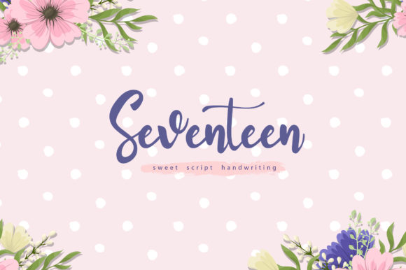 Seventeen: A Script Font That Breathes Life Into Your Handmade Creations